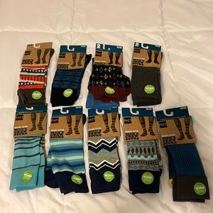 11 pairs mens pact organic cotton socks NEW